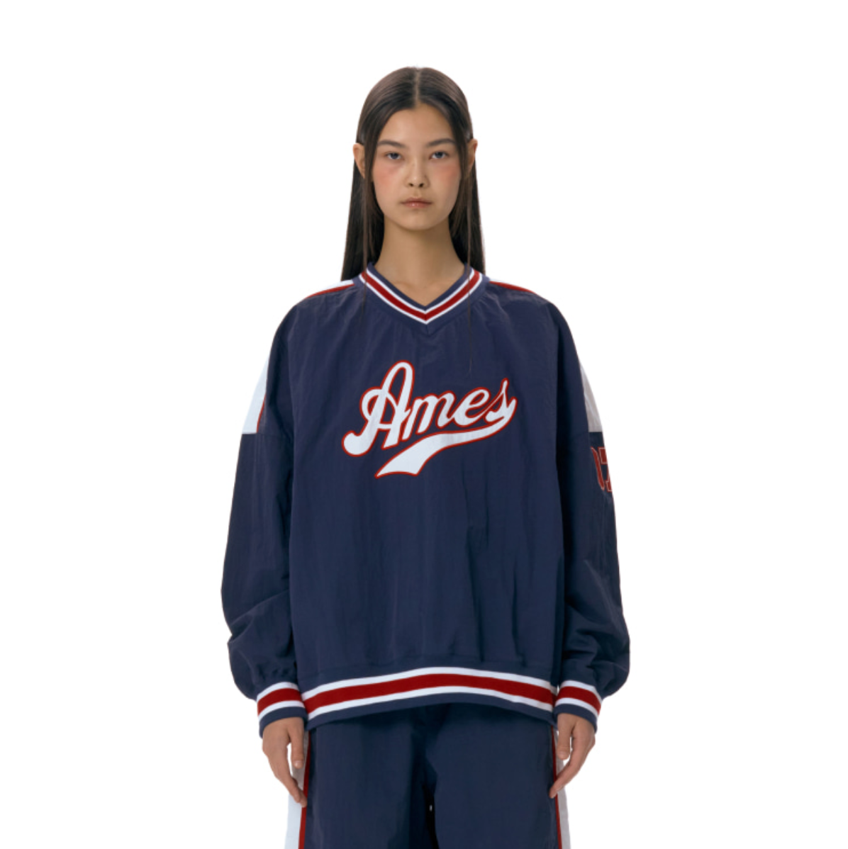 Ames Nylon Hockey Jersey Navy