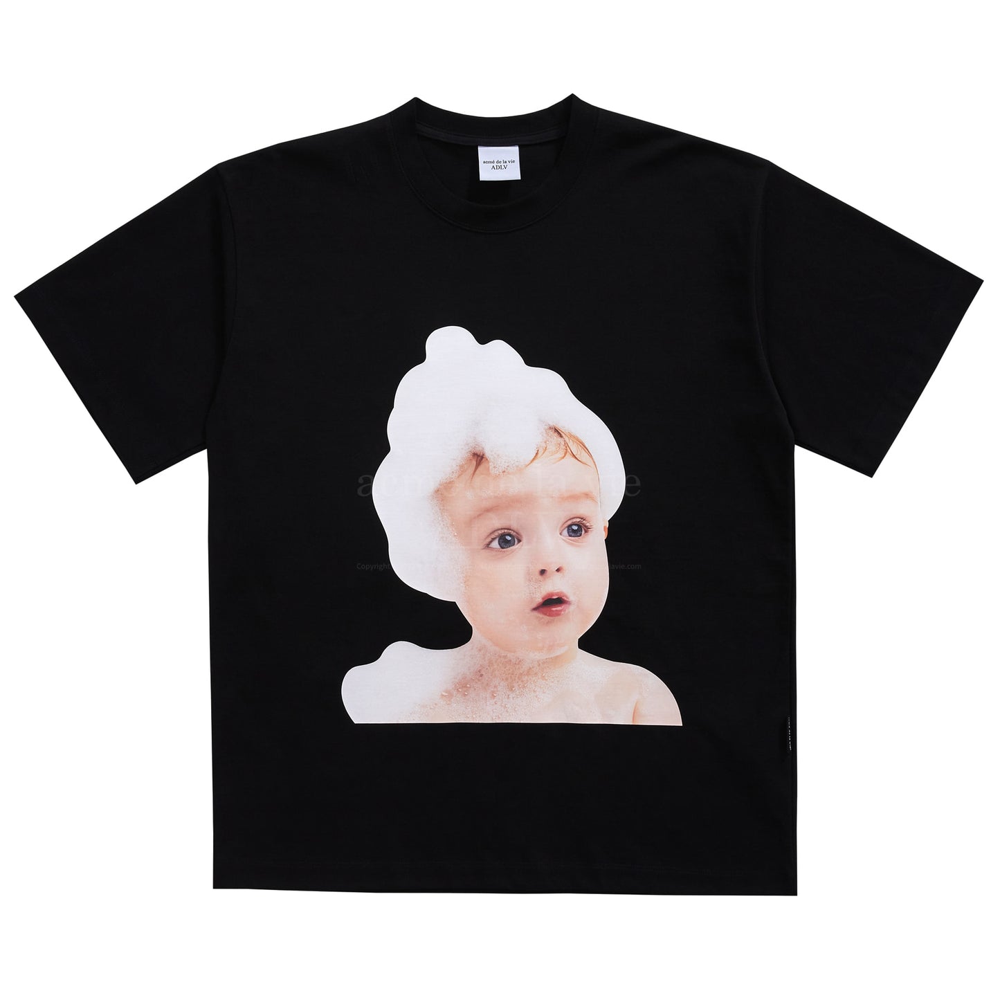 【IN STOCK】ADLV BABY FACE SHORT SLEEVE T-SHIRT BLACK BUBBLE