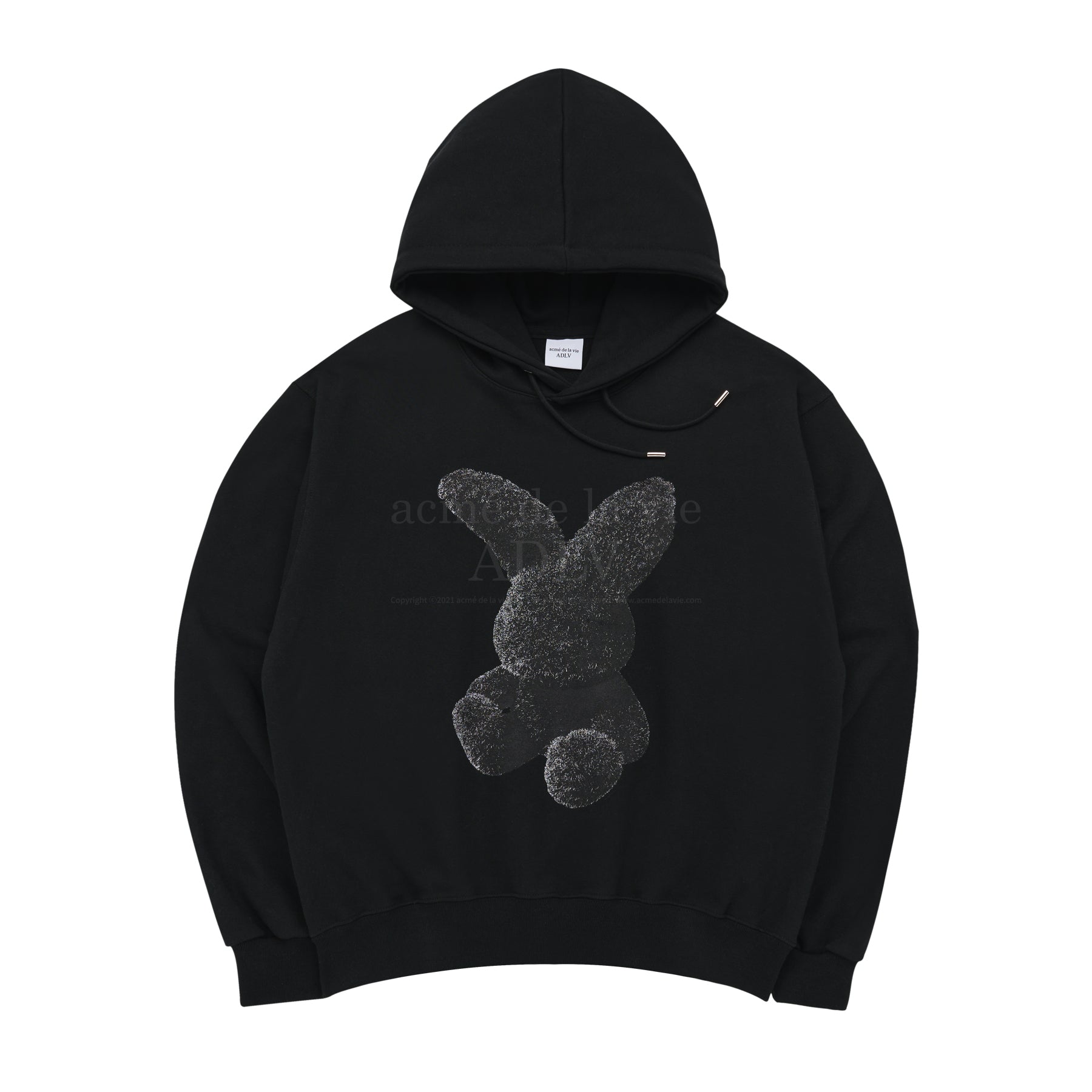 Fuzzy black hoodie sale