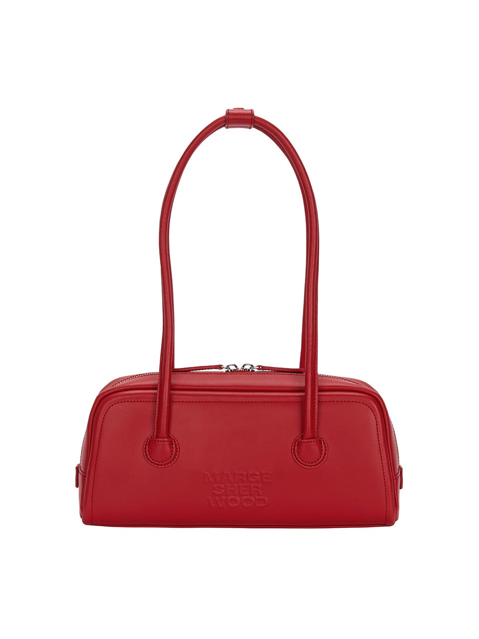 MARGESHERWOOD SOFT BAGUETTE BAG_apple red plain