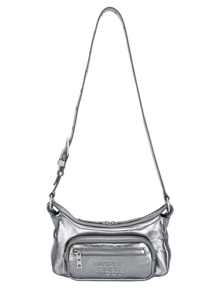 
                  
                    MARGESHERWOOD OUTPOCKET HOBO MINI_metallic grey foiled plain
                  
                