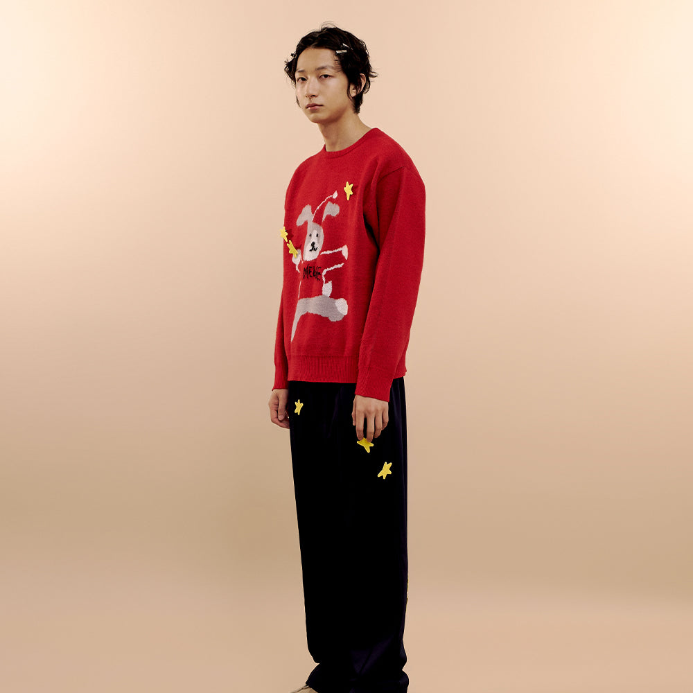 
                  
                    MMLG HOLIDAY MELGE KNIT (RED)
                  
                