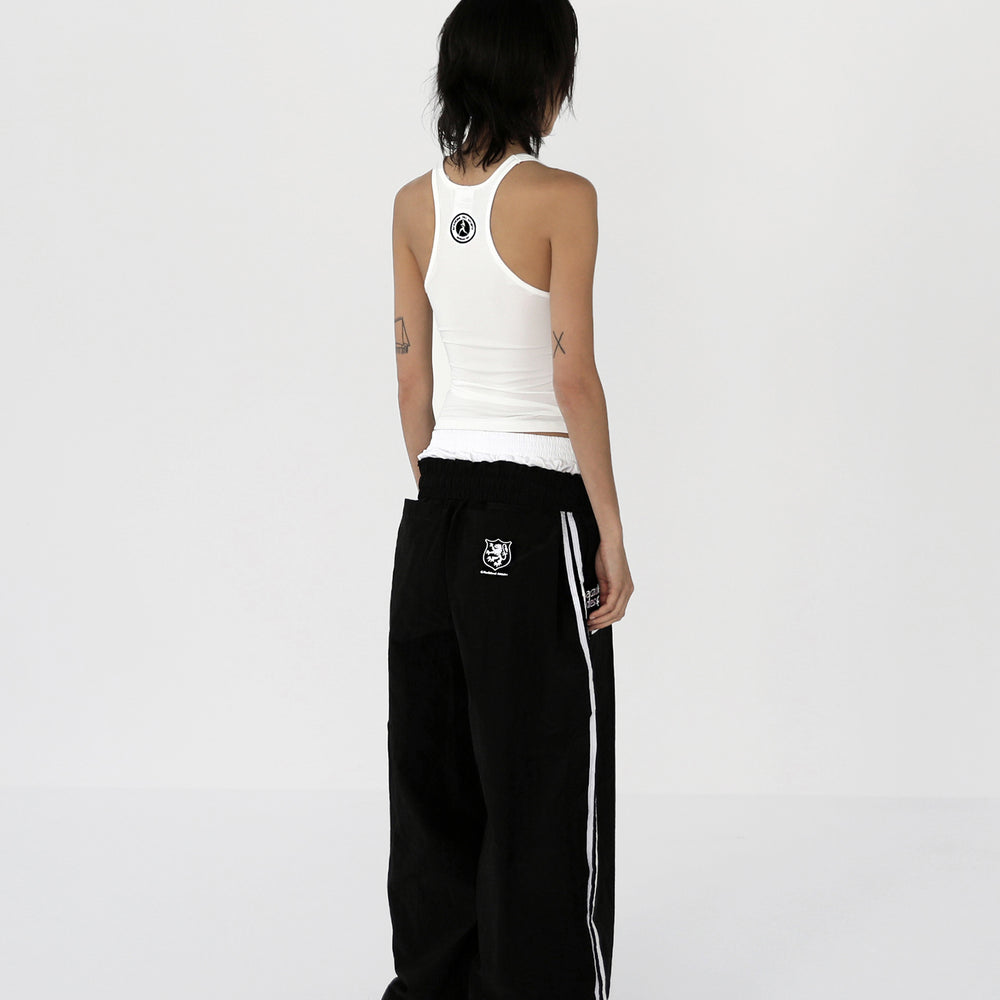 
                  
                    BAD BLOOD ADS Vintage Nylon Track Pants - Black
                  
                