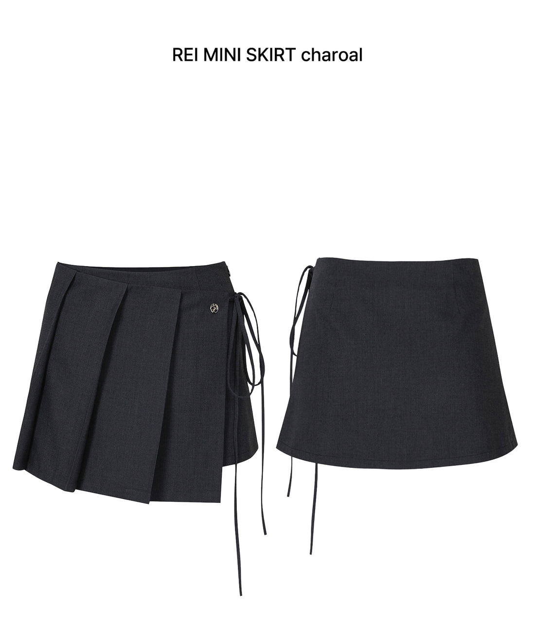 PAIN OR PLEASURE REI MINI SKIRT CHARCOAL