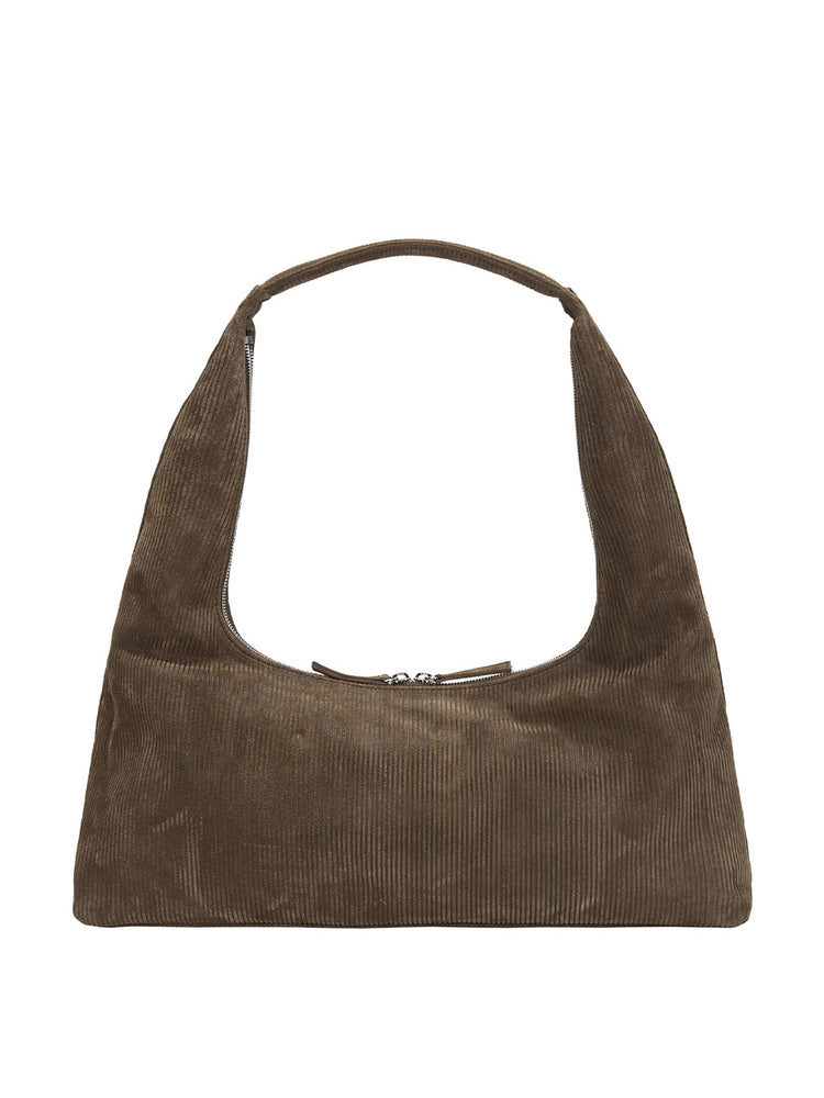 MARGESHERWOOD HOBO LARGE_cocoa corduroy suede