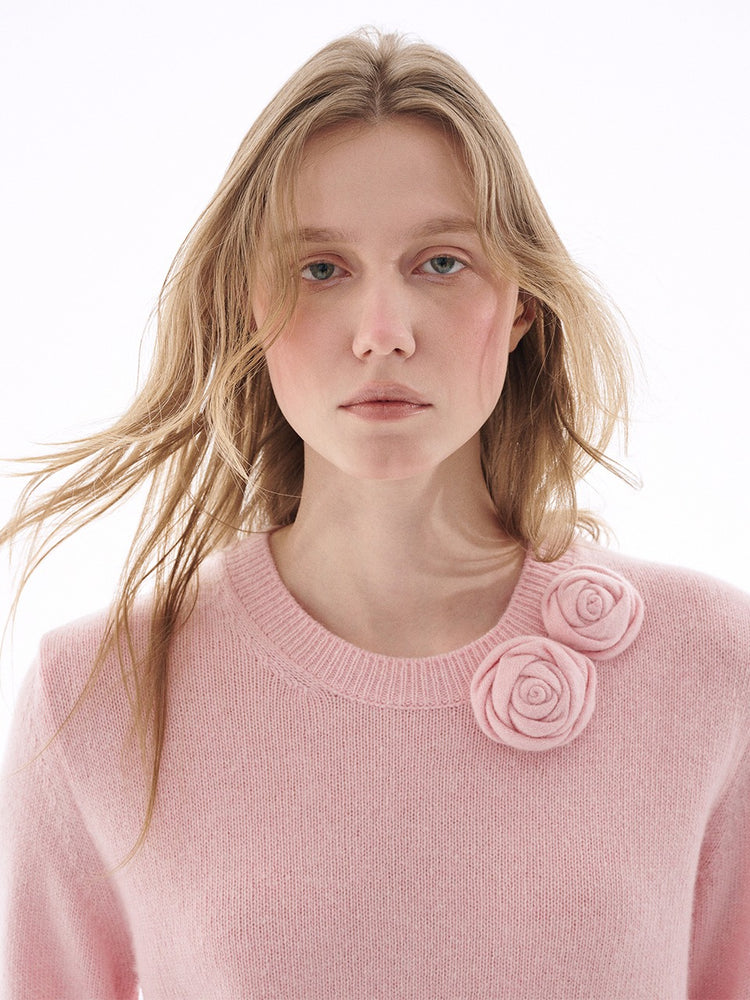 MARDI CASHMERE CREW NECK ROSE_PINK