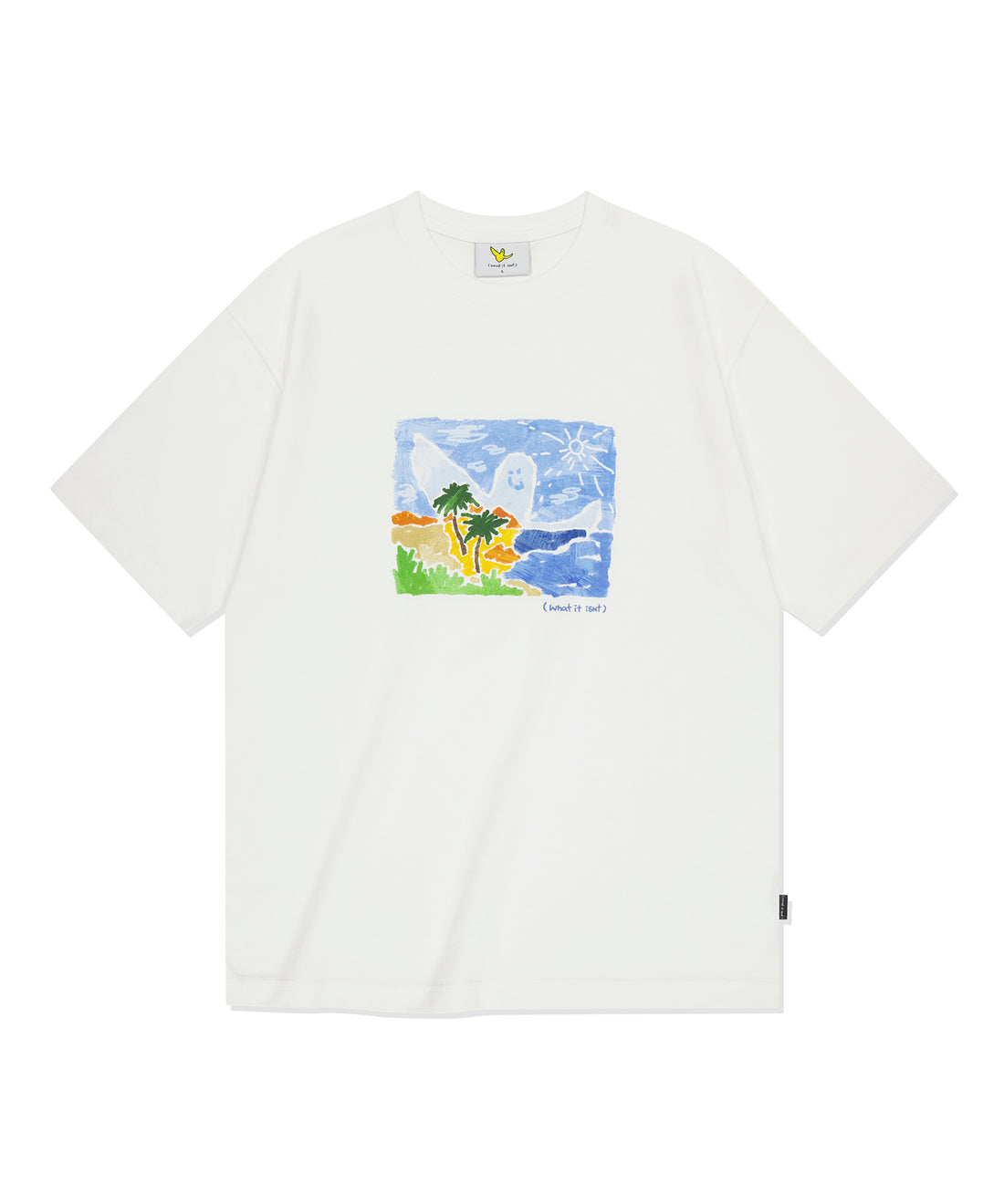 WIISNT Cool Cotton Angel Summer Graphic Short Sleeve T-Shirt