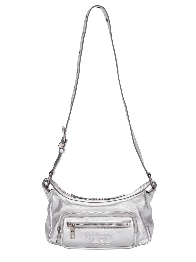 
                  
                    MARGESHERWOOD OUTPOCKET HOBO MINI_metallic silver foiled plain
                  
                