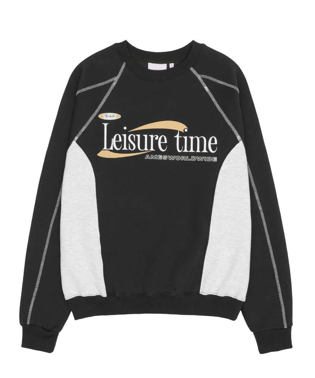 AMES LEISURE TIME LOGO SWEATSHIRT CHARCOAL