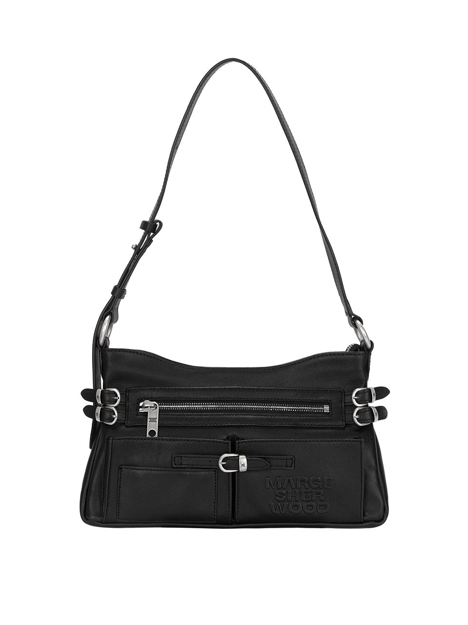 MARGESHERWOOD FLAT POCKET SHOULDER_black plain