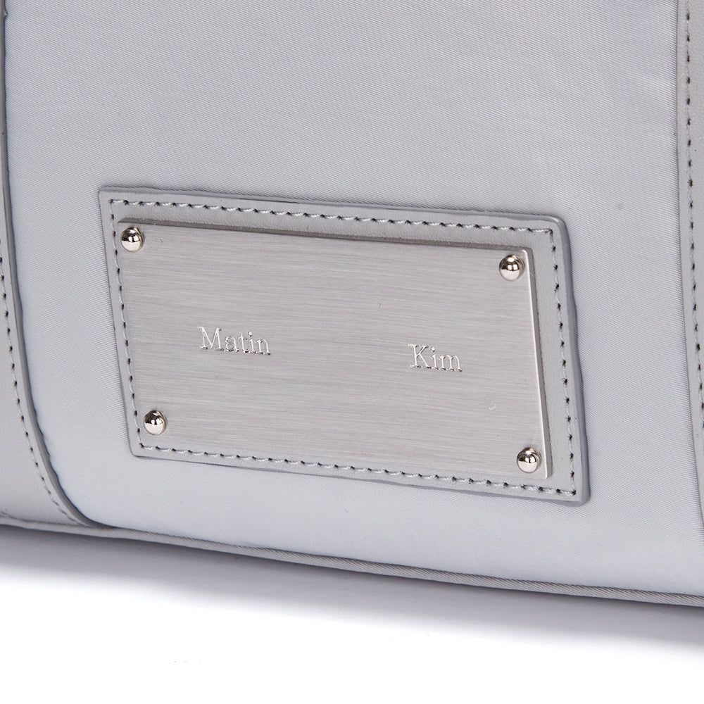 MATIN KIM SPORTY TOTE BAG IN LIGHT GREY