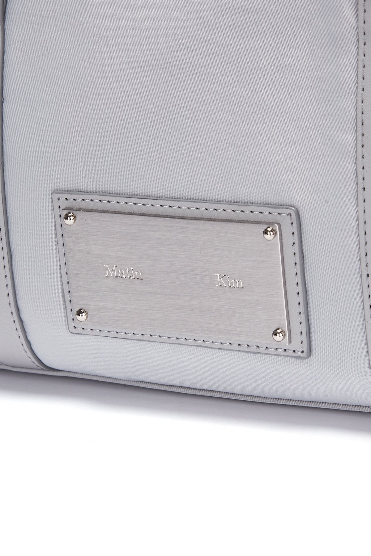 MATIN KIM SPORTY TOTE BAG IN LIGHT GREY