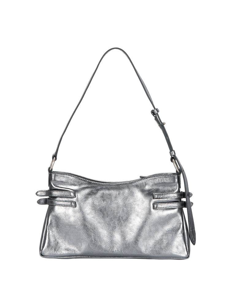 
                  
                    MARGESHERWOOD FLAT POCKET SHOULDER_metallic grey foiled plain
                  
                