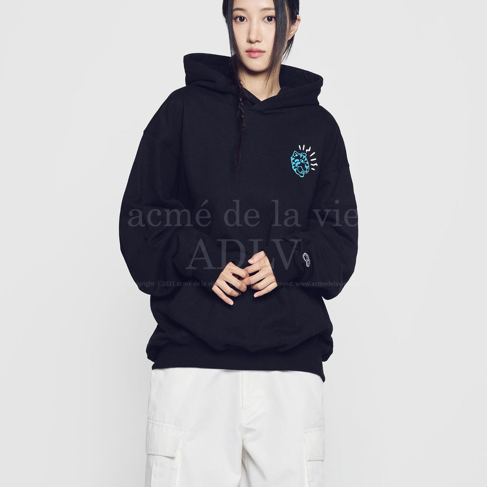 HOSHI X ADLV TIGER SKETCH HOODIE BLACK