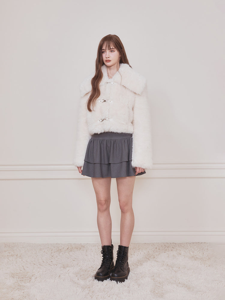 
                  
                    Bebe Sailor Fur Jacket IVORY
                  
                