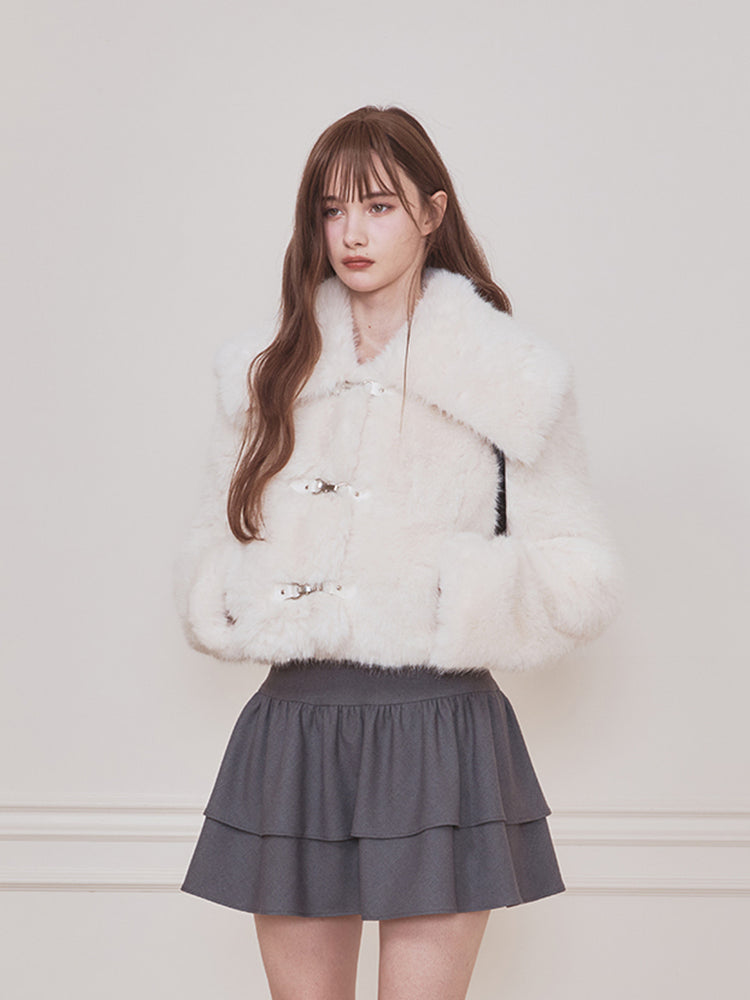 
                  
                    Bebe Sailor Fur Jacket IVORY
                  
                