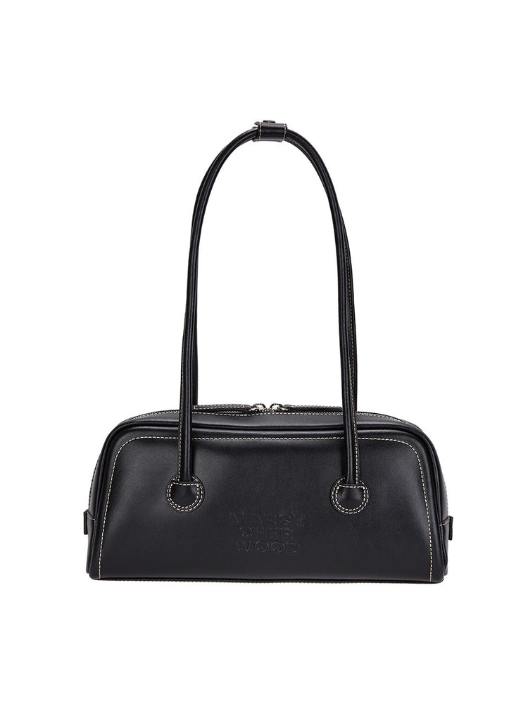 MARGESHERWOOD SOFT BAGUETTE BAG_black plain