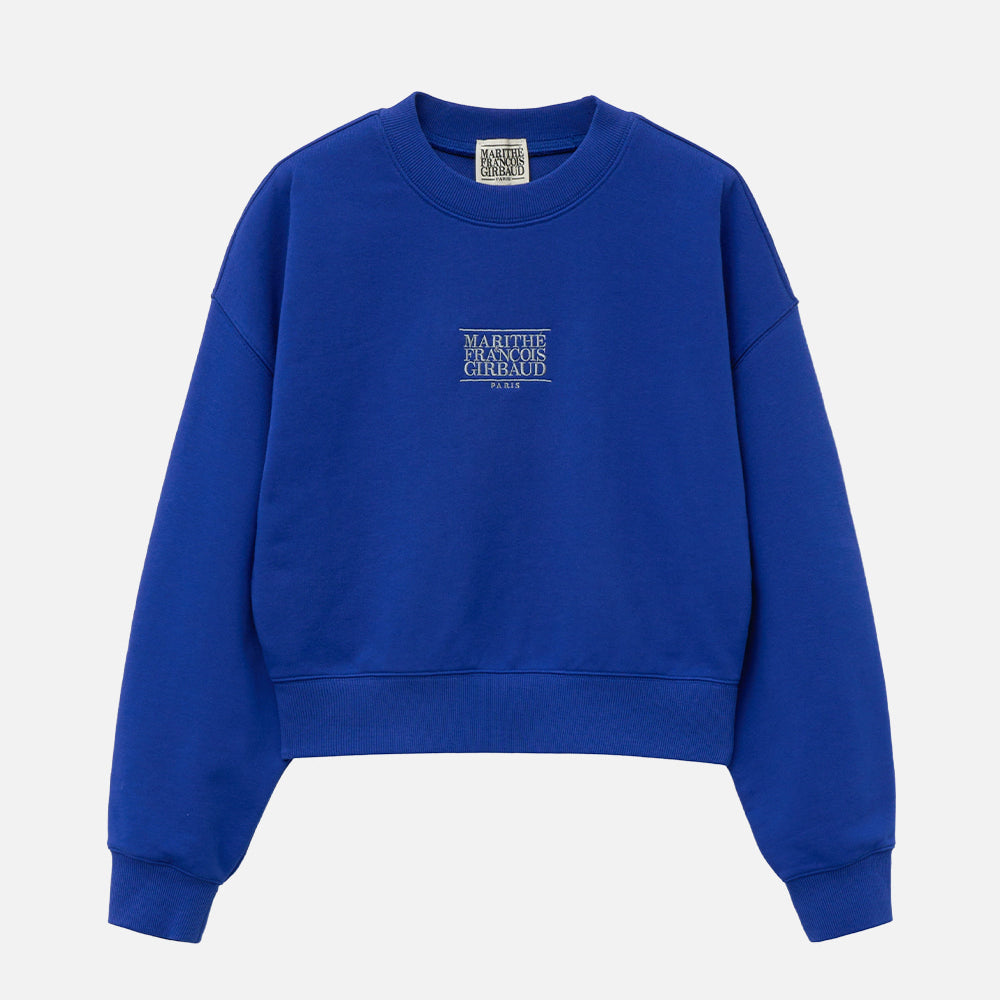 MARITHÉ W NEW CLASSIC LOGO SWEATSHIRT BLUE