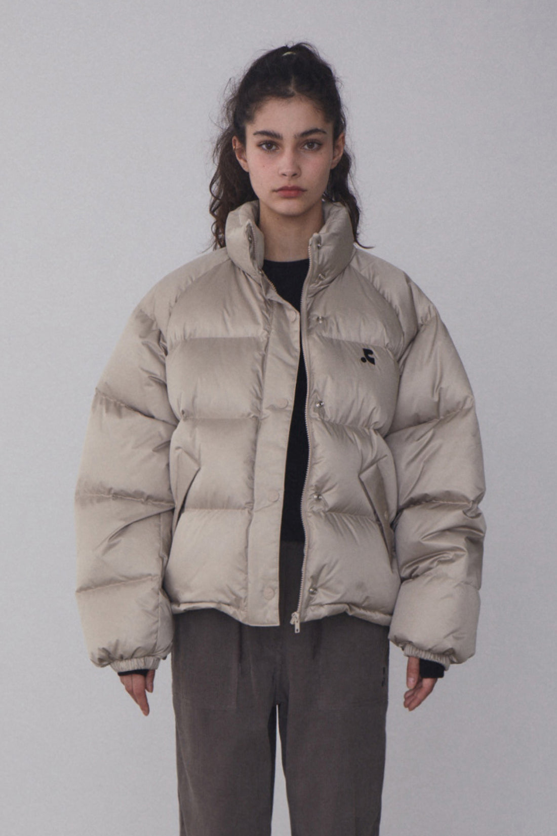 RR OVERSIZED DOWN JACKET - BEIGE