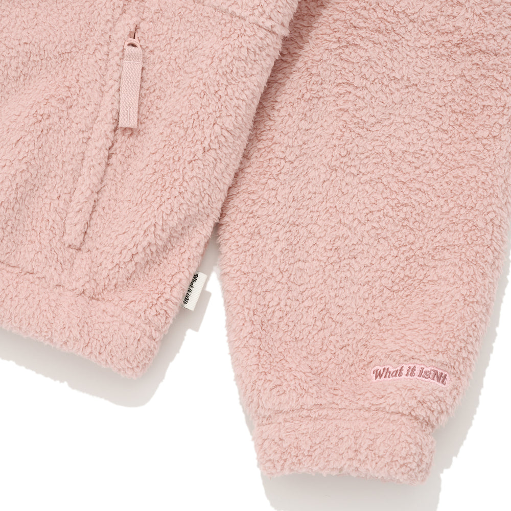 
                  
                    Floriwapen Fleece Hooded Zip-Up Jumper Pink
                  
                