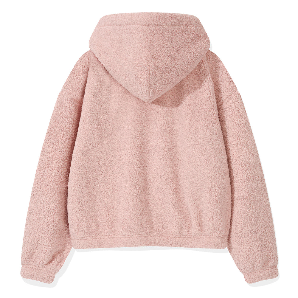 
                  
                    Floriwapen Fleece Hooded Zip-Up Jumper Pink
                  
                