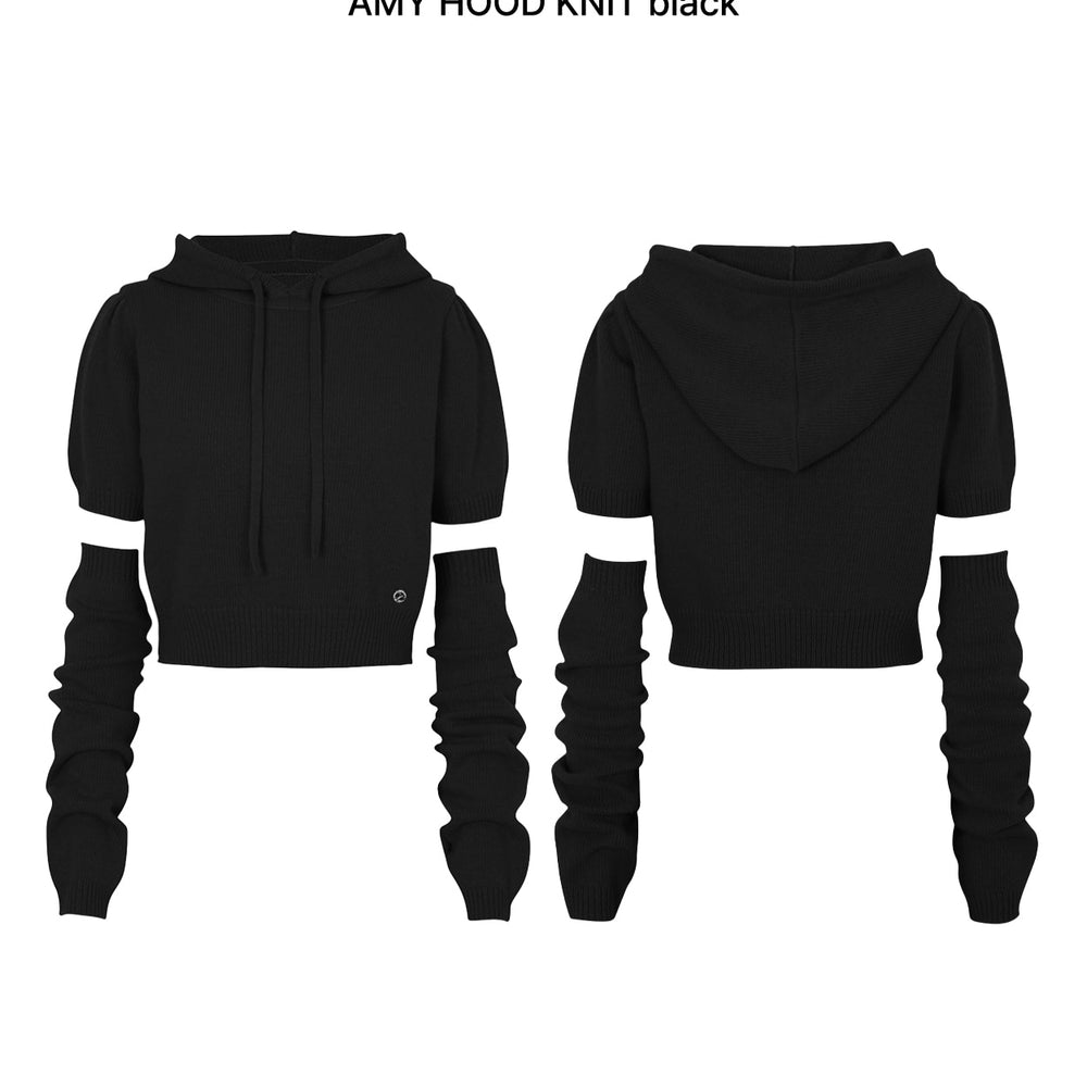 
                      
                        PAIN OR PLEASURE AMY HOODIE KNIT BLACK
                      
                    