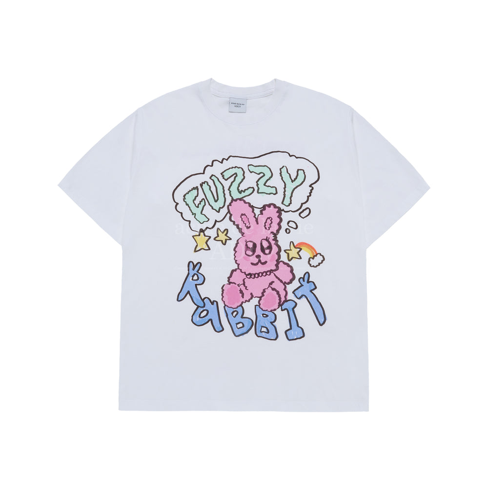 ADLV POPSTAR RABBIT SHORT SLEEVE T-SHIRT WHITE