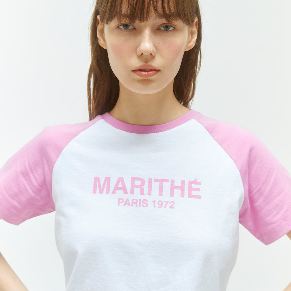 MARITHÉ W RAGLAN REGULAR LOGO TEE