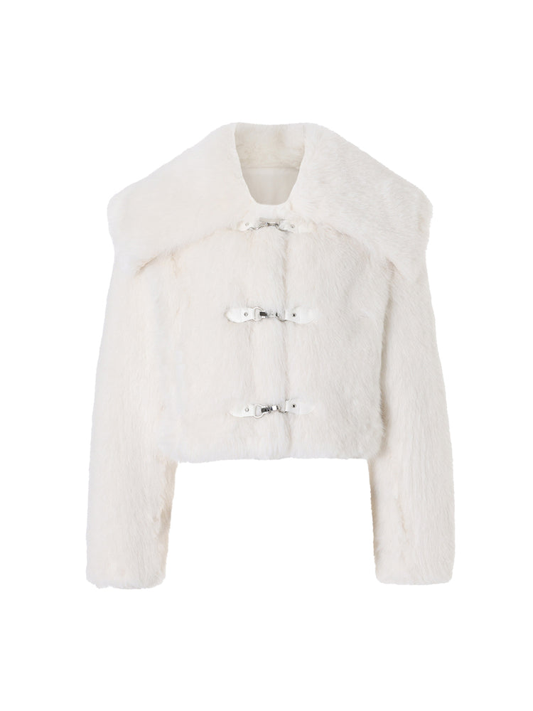 
                  
                    Bebe Sailor Fur Jacket IVORY
                  
                