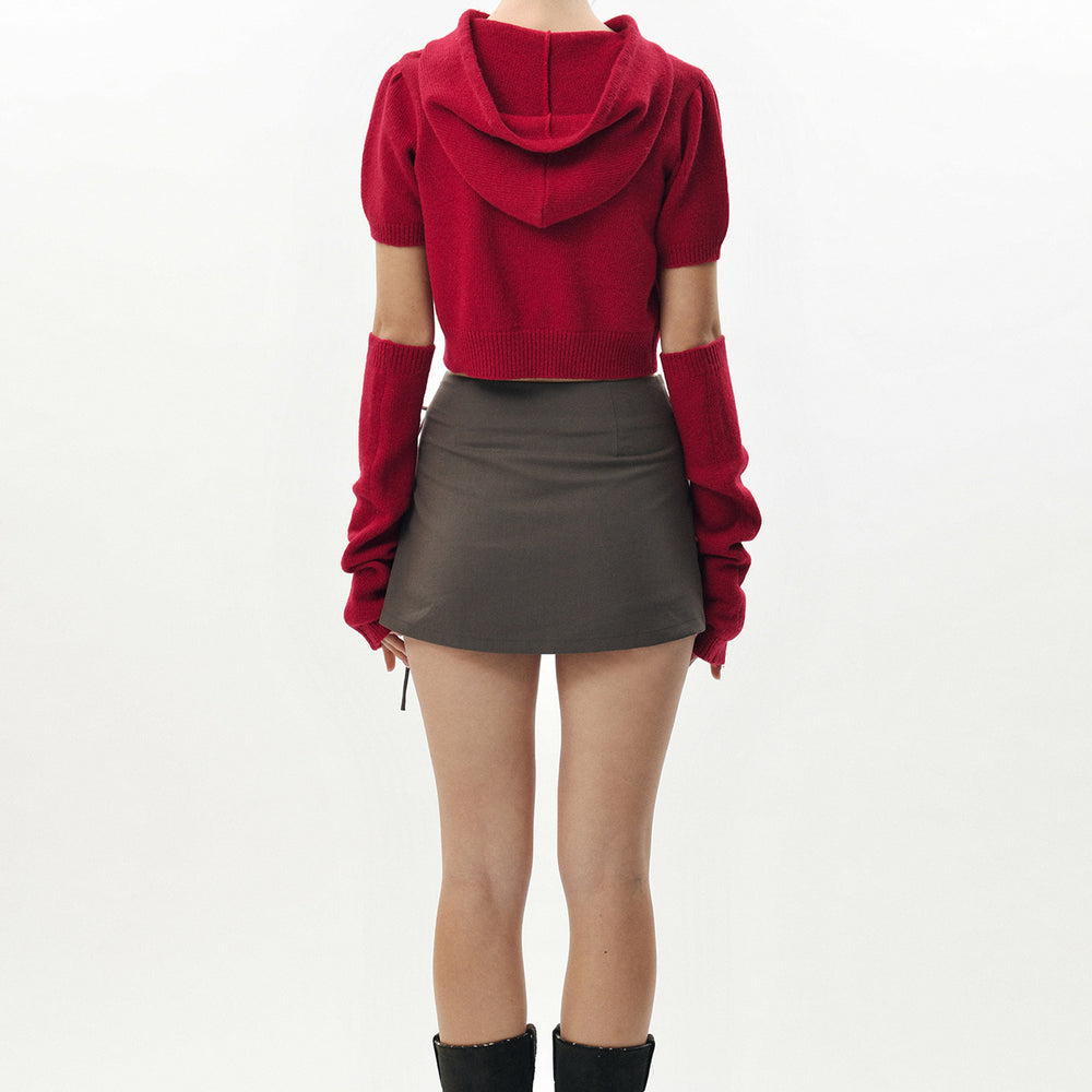 
                      
                        PAIN OR PLEASURE AMY HOODIE KNIT RED
                      
                    