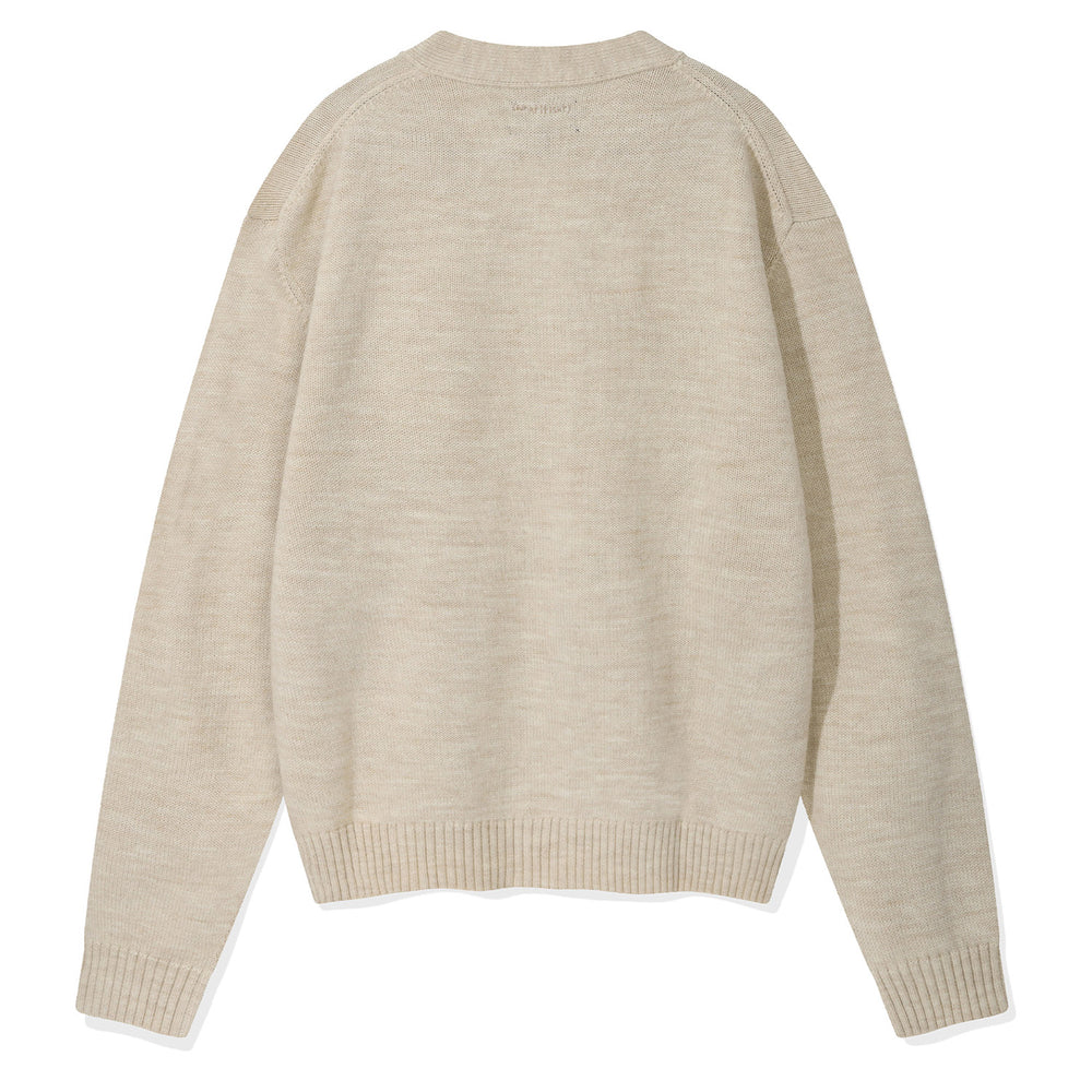 
                  
                    Wool V-neck Cardigan Oatmeal
                  
                