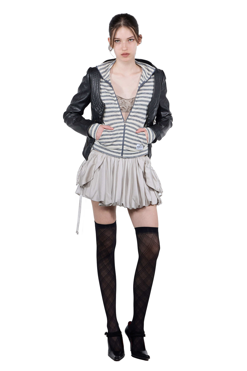 SCULPTOR Balloon Cargo Skort Warm Gray