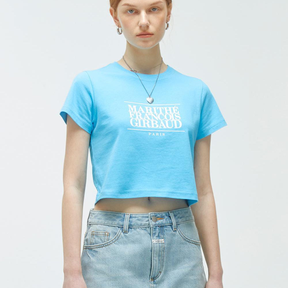 
                  
                    MARITHÉ W CLASSIC LOGO CROP TEE
                  
                