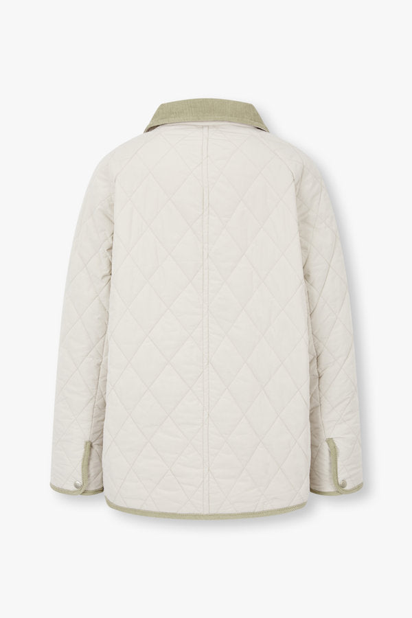 
                  
                    STUDIO TOMBOY Corduroy Collar Quilted Jumper Light Beige
                  
                