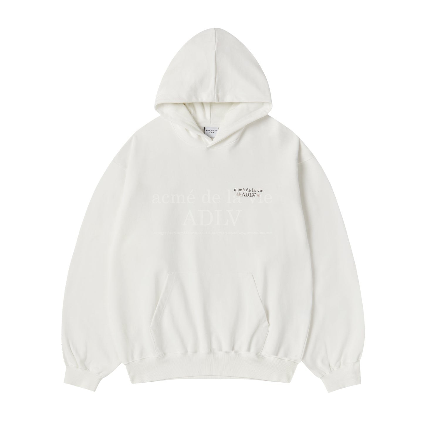 ADLV SNOW BEAR HOODIE CREAM