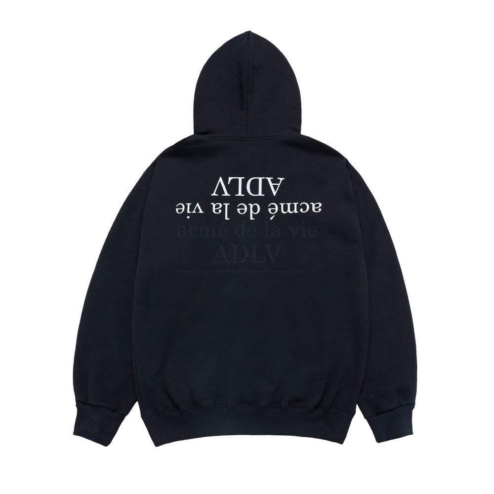 
                  
                    ADLV UPSIDE DOWN LOGO NAPPING ZURRY HOODIE BLACK
                  
                