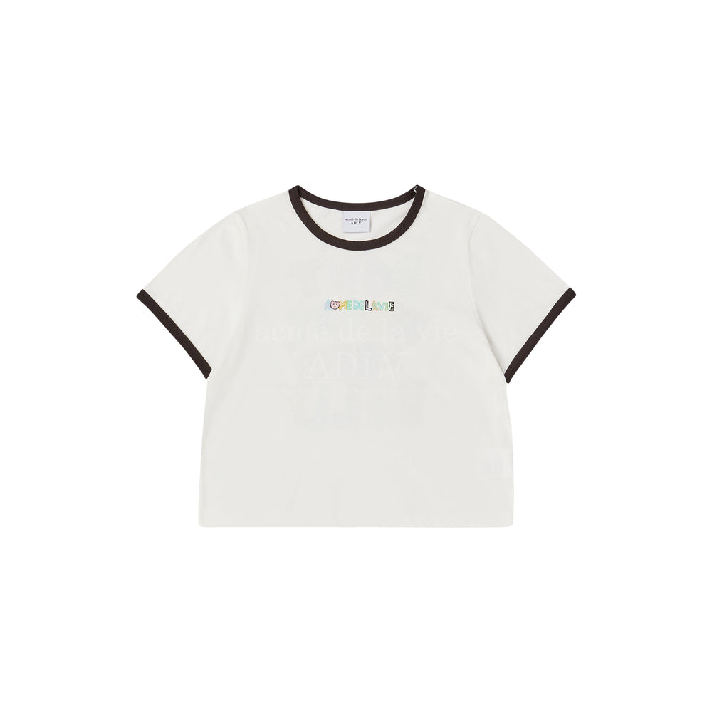 
                  
                    BELLY GOM X ADLV BELLY COLLAGE LOGO CROP SHORT SLEEVE T-SHIRT CREAM
                  
                