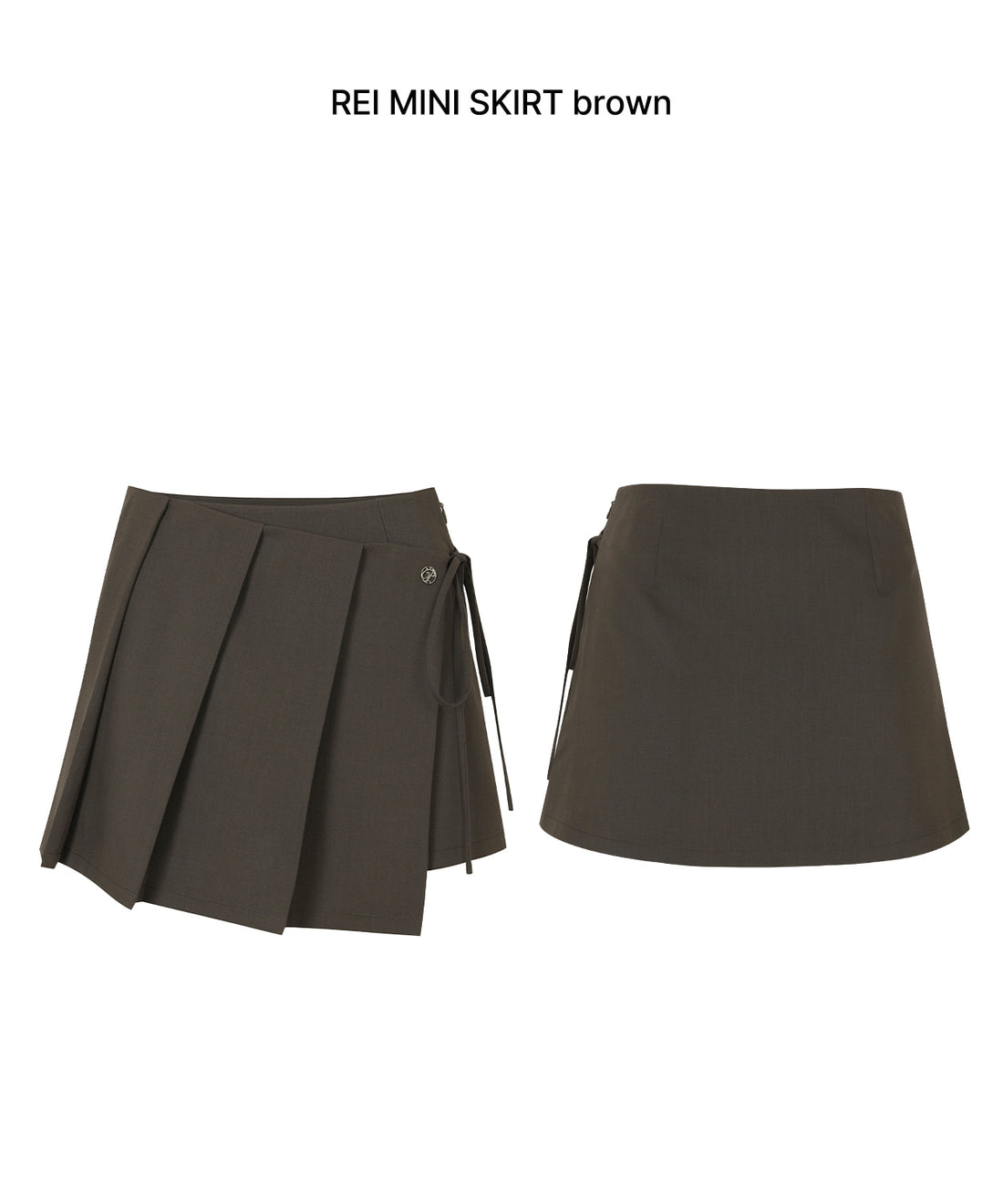 PAIN OR PLEASURE REI MINI SKIRT BROWN