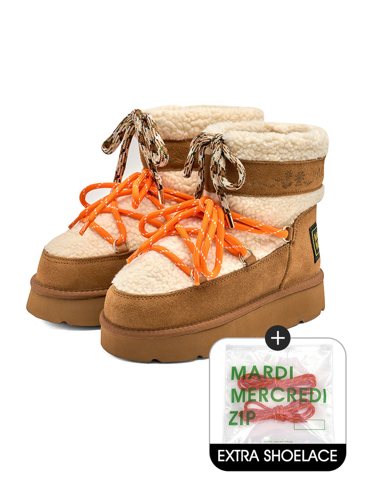 MARDI LUNE BOOTS SHOELACE SET_CHESTNUT