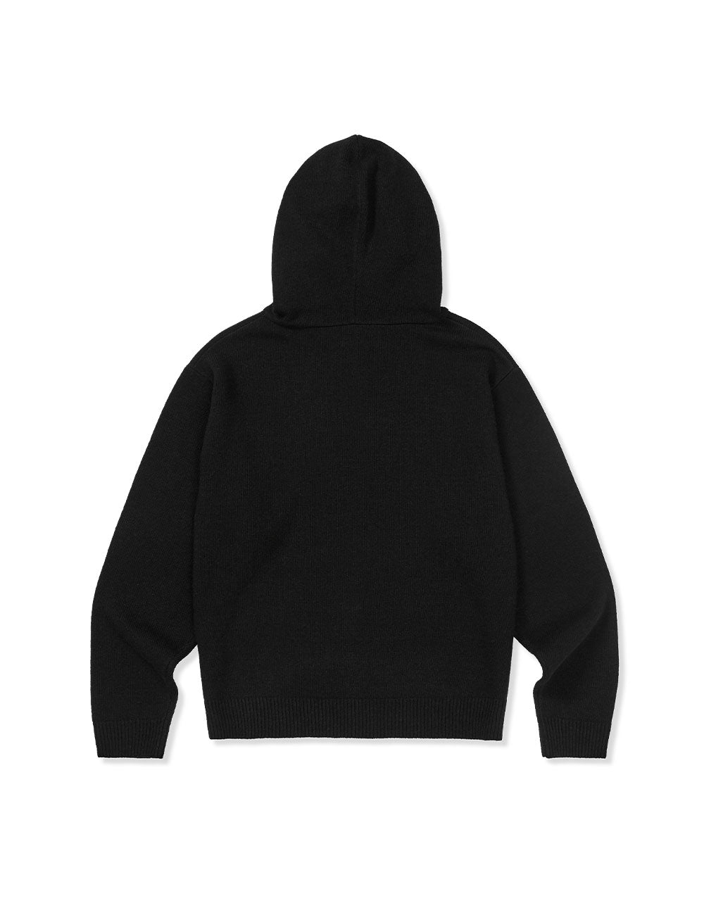 MMLG WAVY LOGO HOOD KNIT (BLACK)