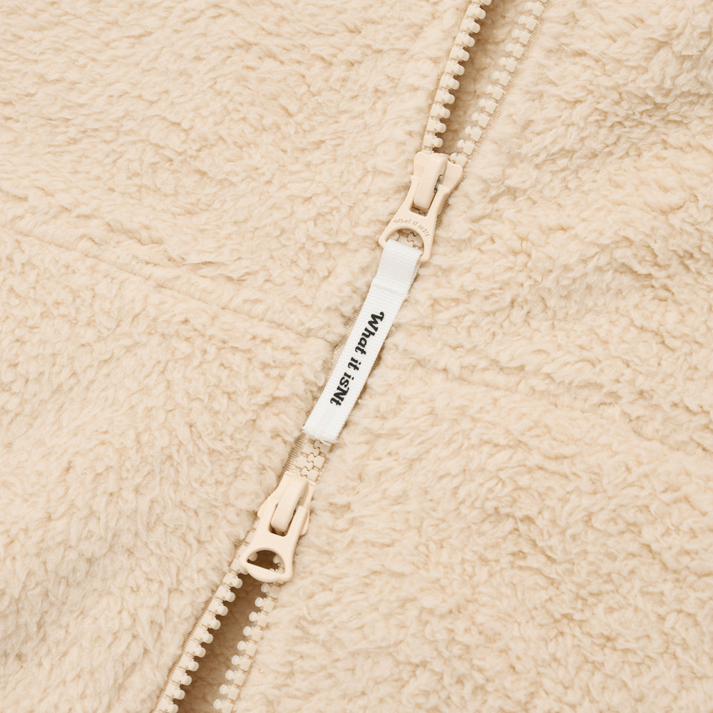 
                  
                    Floriwapen Fleece Hooded Zip-Up Jumper Beige
                  
                