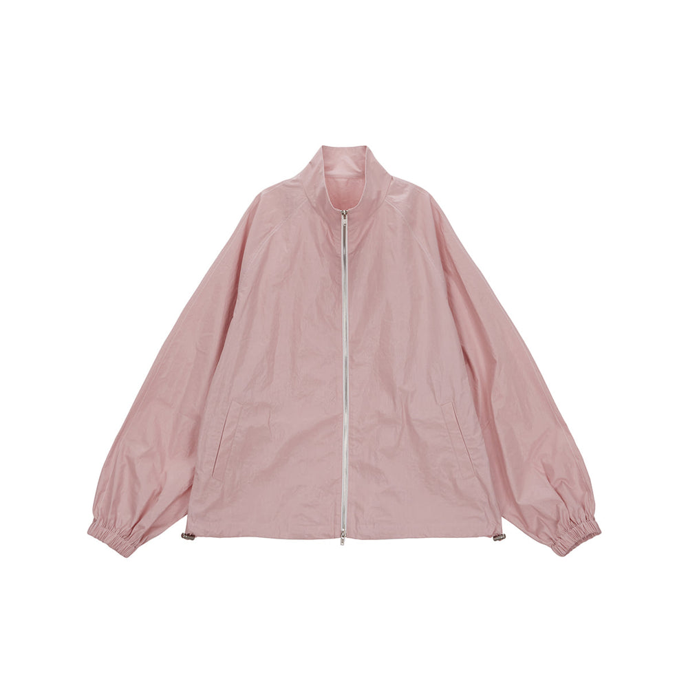 MATIN KIM LOGO COATING JUMPER IN PINK