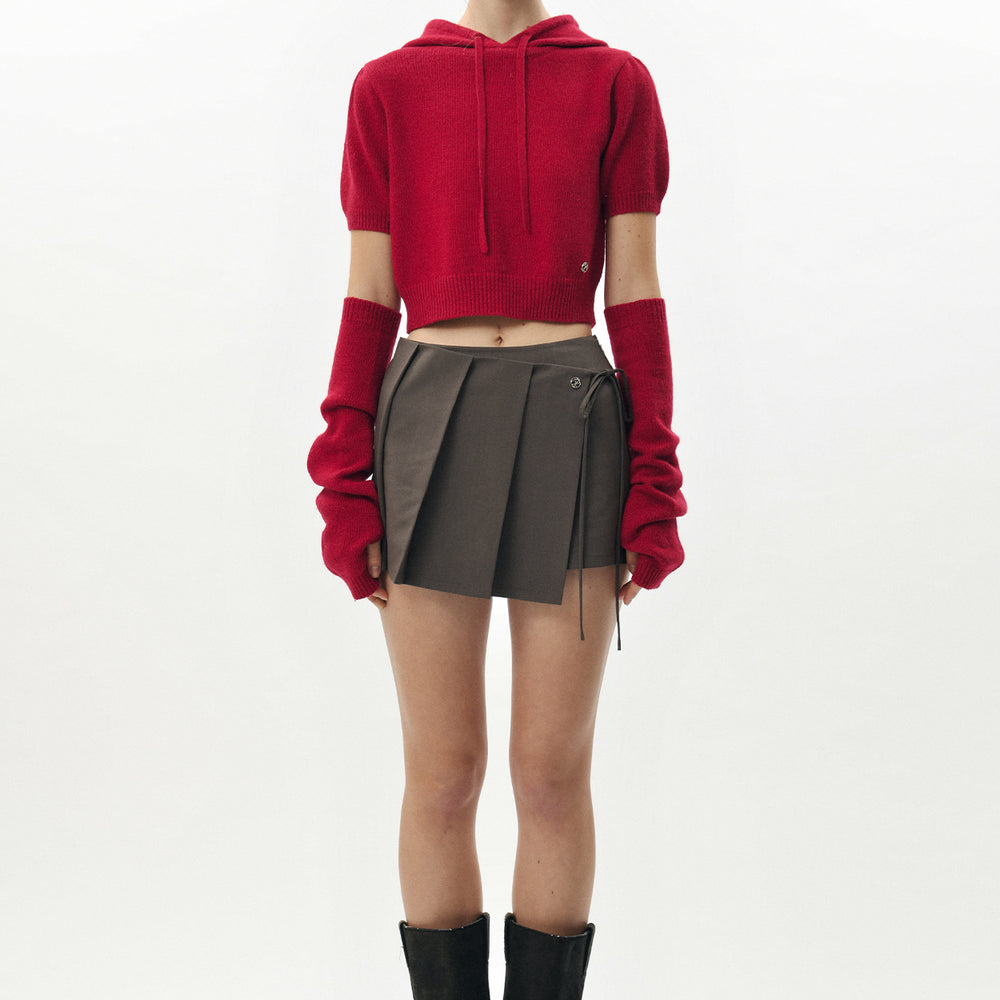 
                      
                        PAIN OR PLEASURE AMY HOODIE KNIT RED
                      
                    