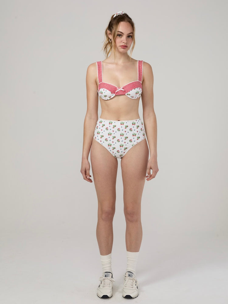 GLOWNY HIGH WAIST BIKINI BOTTOM (MIX BERRY)