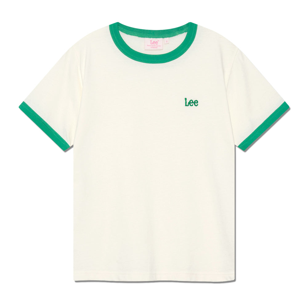 LEE Standard Fit Ringer T-Shirt Light Green