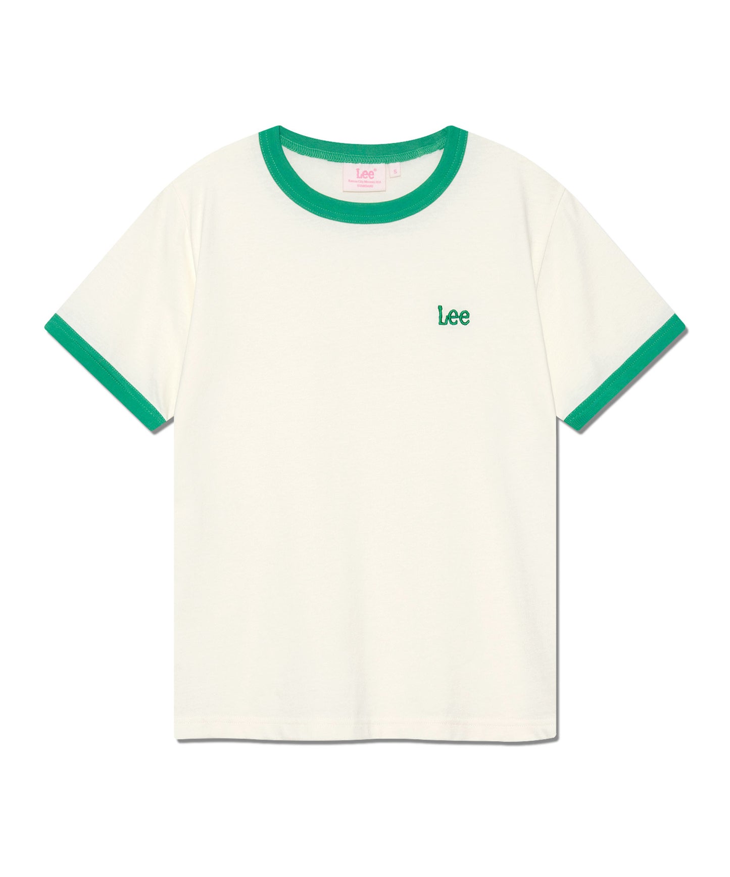 LEE Standard Fit Ringer T-Shirt Light Green