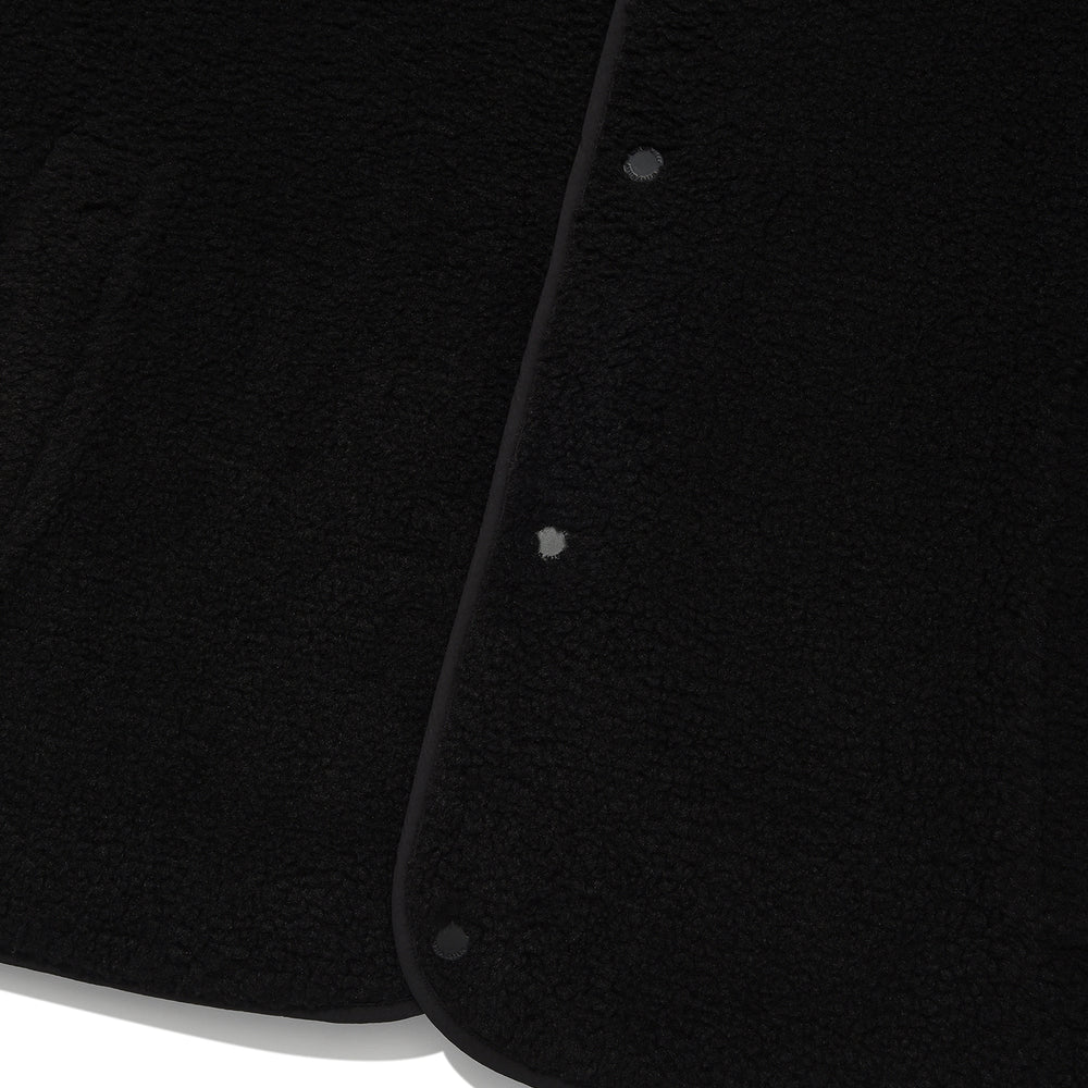 
                  
                    Quilted Fleece Reversible Jumper Black
                  
                