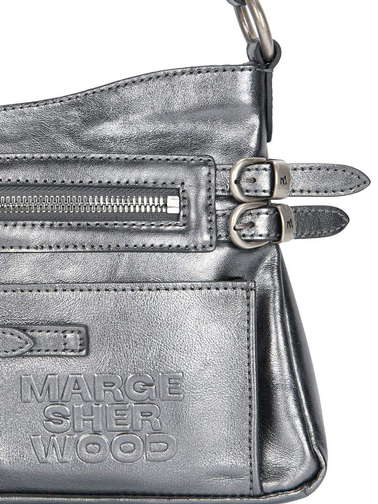 
                  
                    MARGESHERWOOD FLAT POCKET SHOULDER_metallic grey foiled plain
                  
                