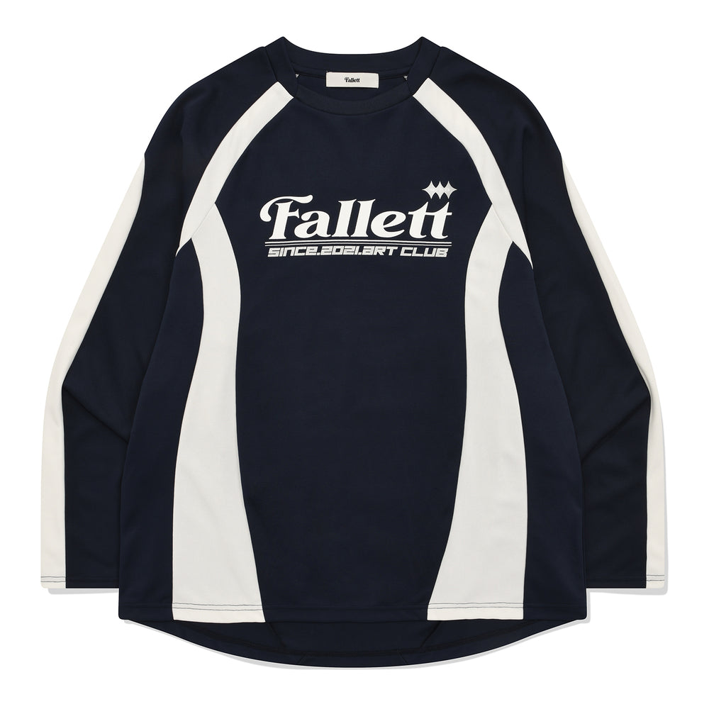 FALLETT Sports Club Football Jersey Long Sleeve Navy