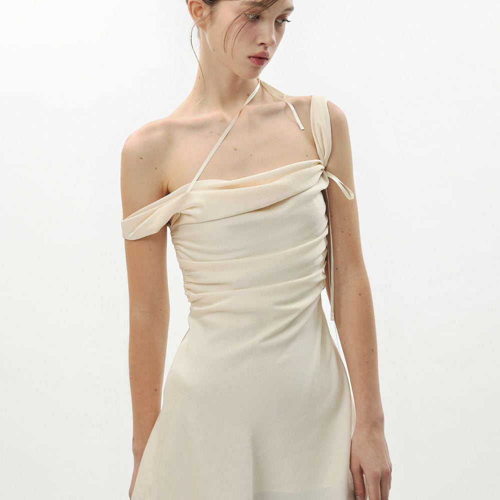 
                      
                        PAIN OR PLEASURE DEW COWL SATIN DRESS CREAM
                      
                    